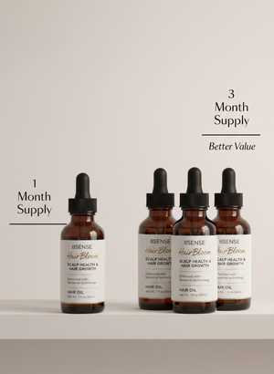 HairBloom Hair & Scalp Complex bottle on white background