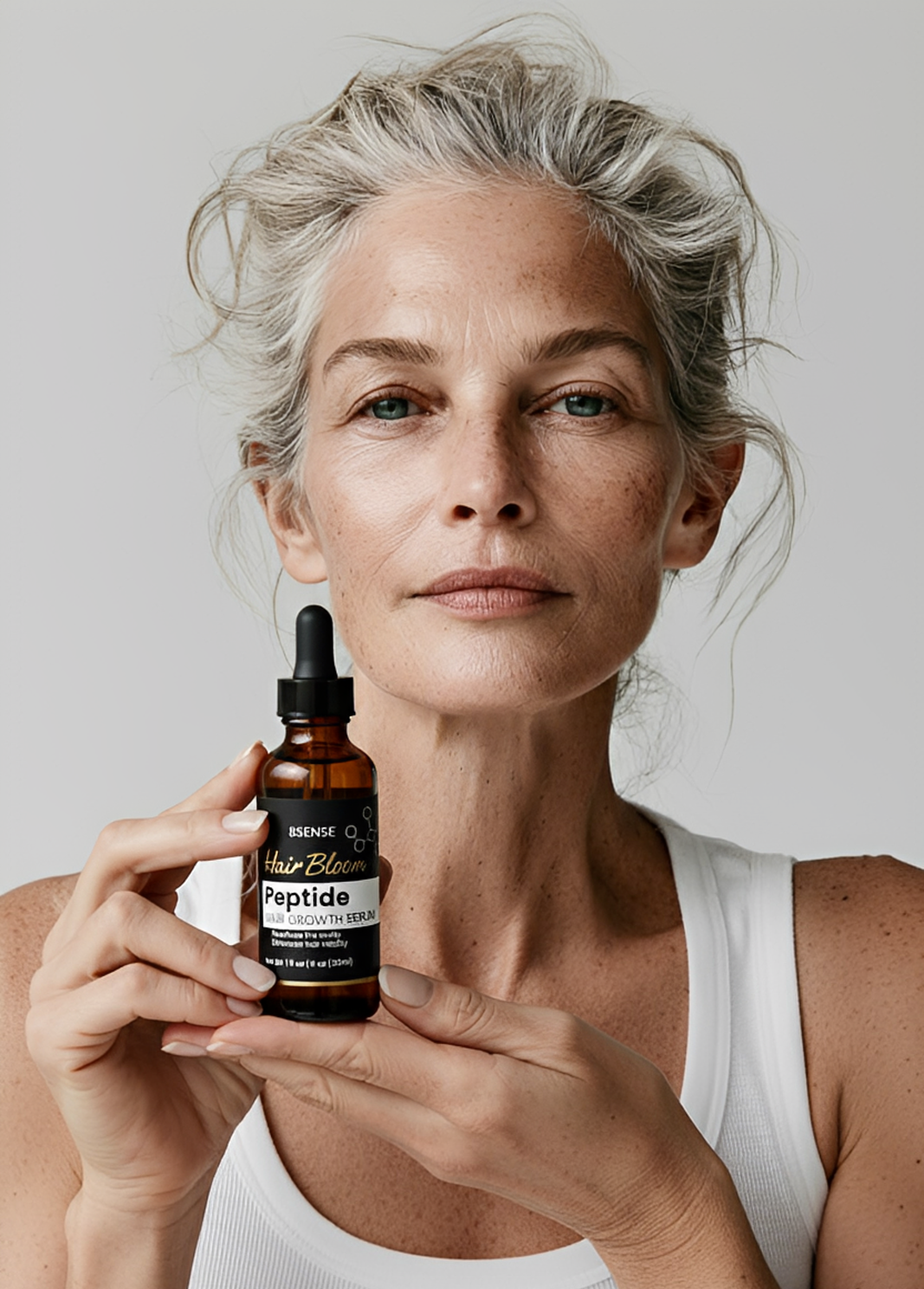 HairBloom serum promoting hair growth and thickness